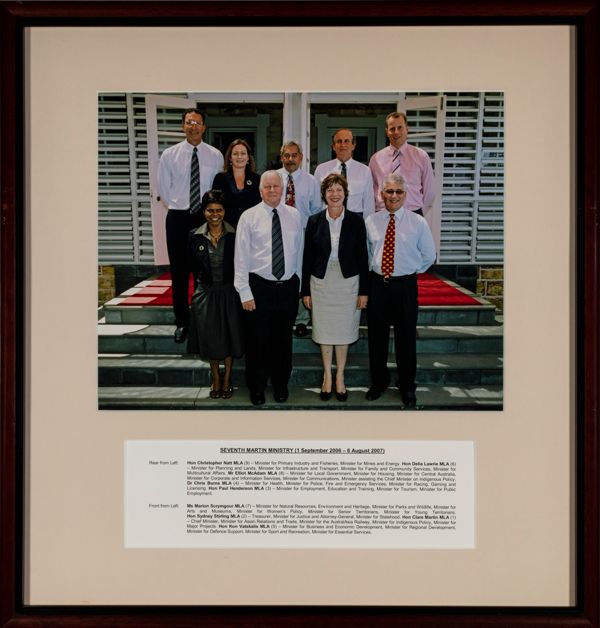 Cabinet Portrait, Seventh Martin Ministry (1 September 2006 to 6 August 2007)