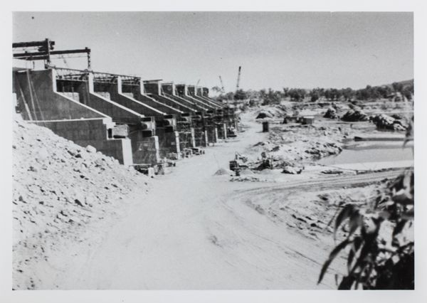 Ord River dam under construction