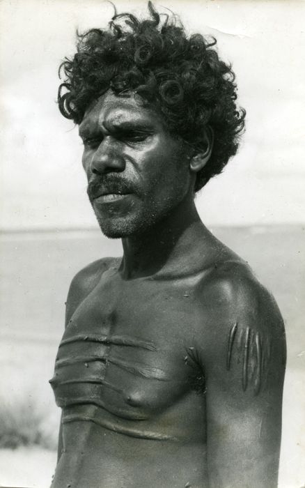 Man with tribal markings