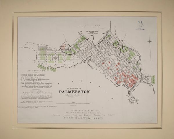 Township of Palmerston, on east side of Port Darwin, Hundred of Bagot