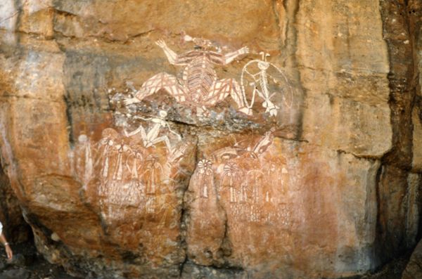 Aboriginal rock art at Nourlangie rock
