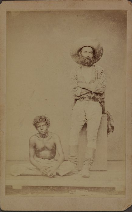 Gold miner and Aboriginal man