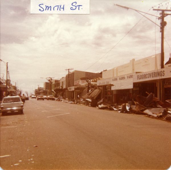 Smith Street after Cyclone Tracy