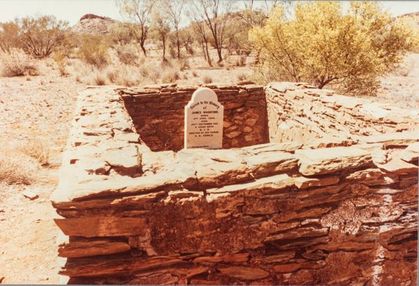 Grave surrounded by walls