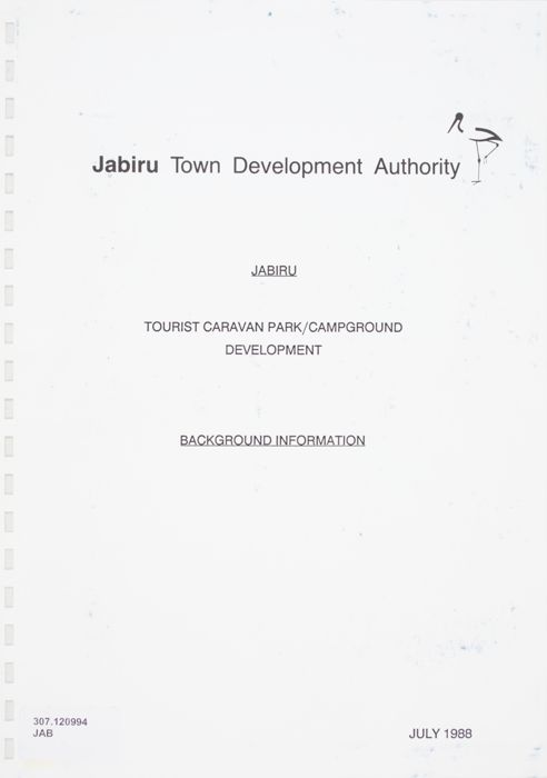 Jabiru tourist caravan park/campground development : background information