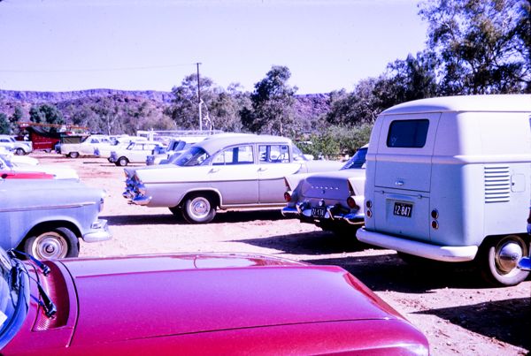 Line up of vehicles
