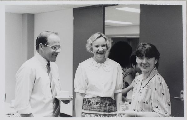 Colette McCool and others attending a function at the Northern Territory State Reference Library